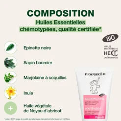 Baume pectoral bébé - Bio