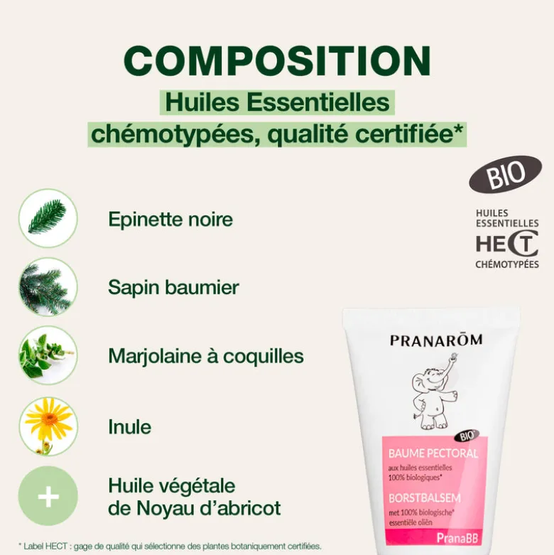 Baume pectoral bébé - Bio