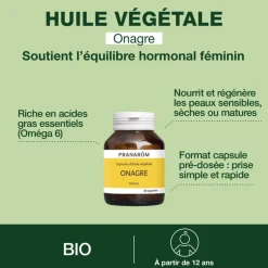 Capsules d'Huile Végétale d'Onagre