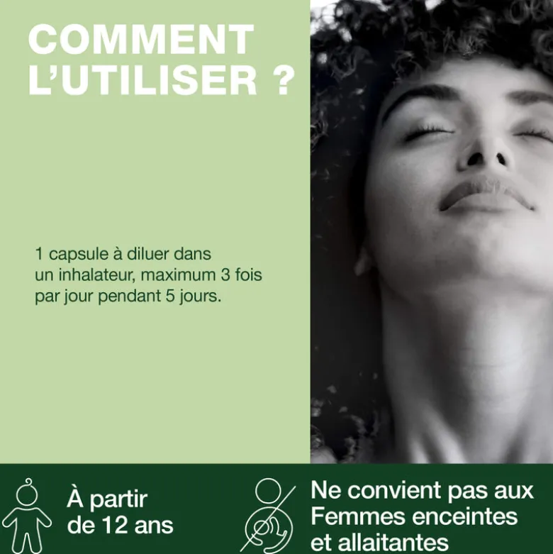Capsules inhalation pour dégager le nez - Bio