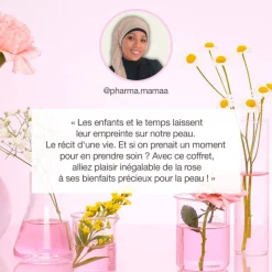 Coffret Belle peau à la rose - Hydrolat de Rose et trousse offerts