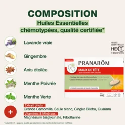 Comprimés maux de tête