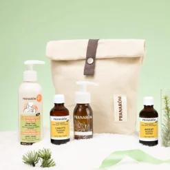 Duo lait corps nourrissant et peau dorée - Trousse et flacon pompe offerts