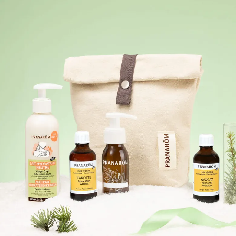 Duo lait corps nourrissant et peau dorée - Trousse et flacon pompe offerts