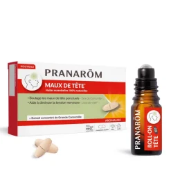 Duo pack comprimés et roll-on mal de tête