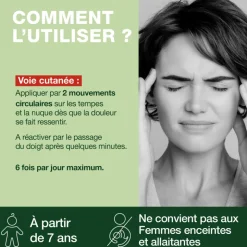 Duo pack comprimés et roll-on mal de tête
