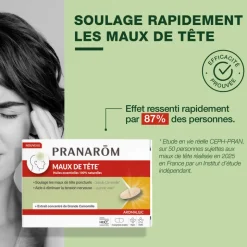 Duo pack comprimés et roll-on mal de tête