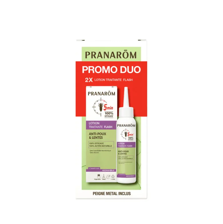 Duo pack lotion traitante FLASH anti-poux et lentes