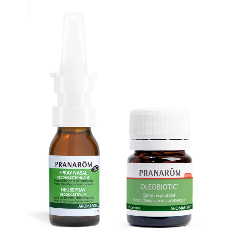 Duo pack respiration aisée : spray nasal + Oleobiotic® santé respiratoire