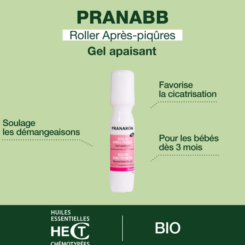 Duo Roller anti-moustiques + Roller après-piqûres pour bébé - Bio