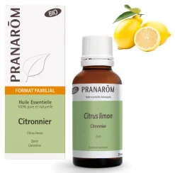 Huile Essentielle de Citronnier - format familial - Bio
