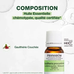 Huile Essentielle de Gaulthérie couchée
