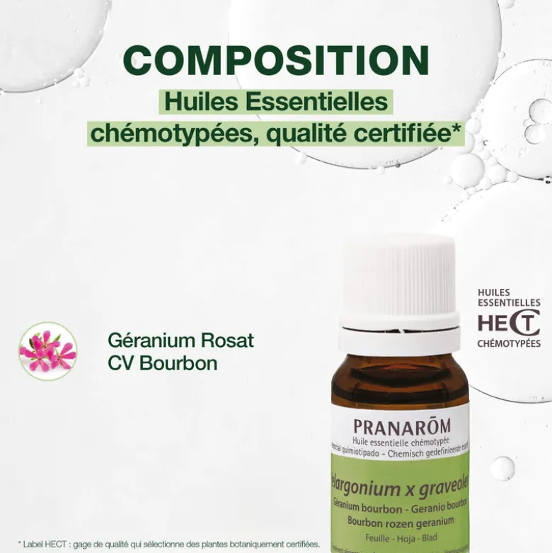 Huile Essentielle de Géranium rosat cv bourbon