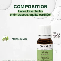 Huile Essentielle de Menthe poivrée
