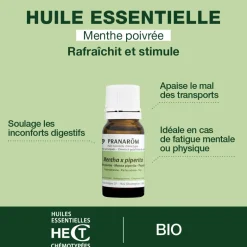 Huile Essentielle de Menthe poivrée - Bio