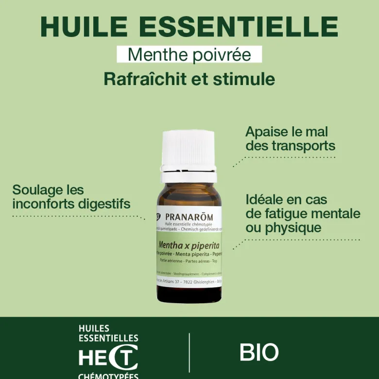 Huile Essentielle de Menthe poivrée - Bio