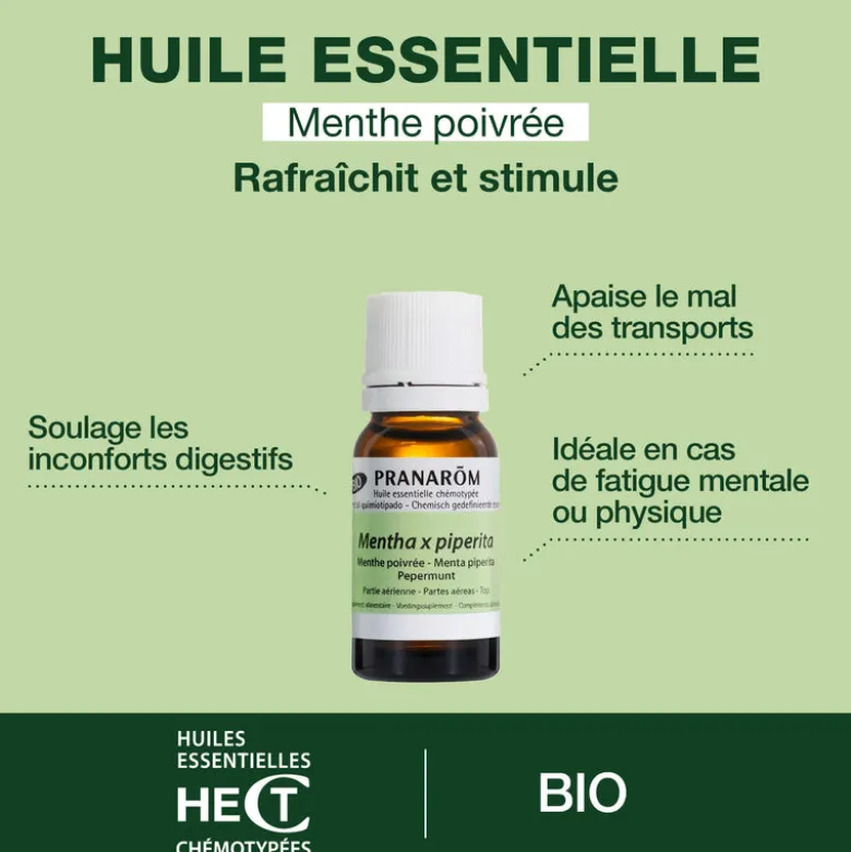 Huile Essentielle de Menthe poivrée - Bio