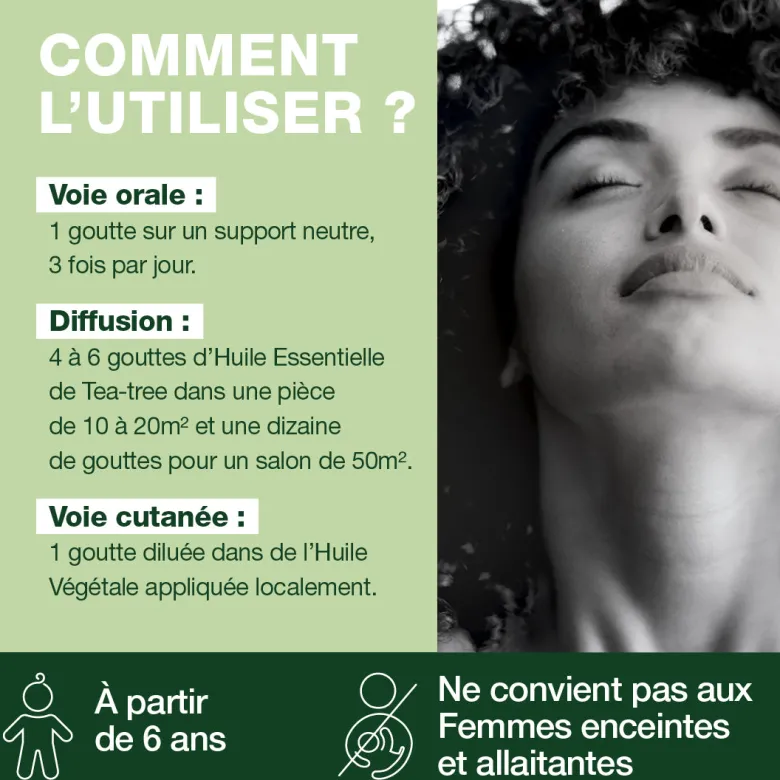 Huile Essentielle de Tea-tree grand format - Bio