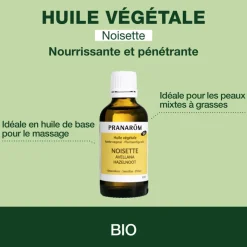 Huile Végétale de Noisette - Bio