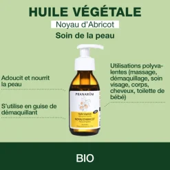 Huile Végétale de Noyau d'abricot vierge - Bio