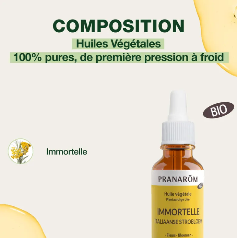 Huile Végétale d'Immortelle (Hélichryse) - Bio