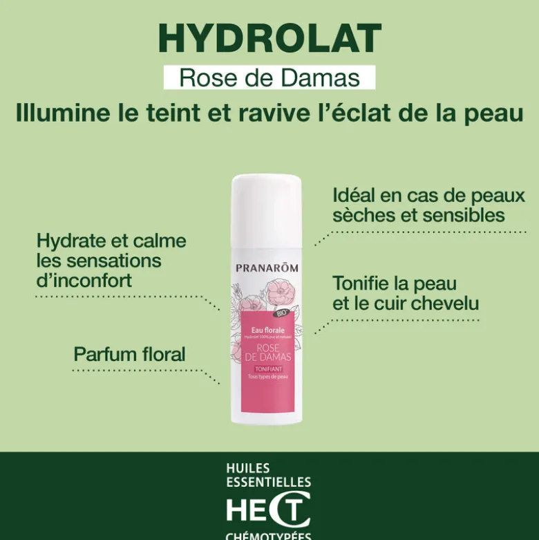 Hydrolat de Rose de Damas petit format - Bio