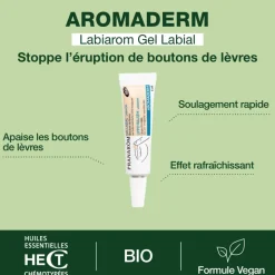LABIAROM Gel labial pour boutons - Bio