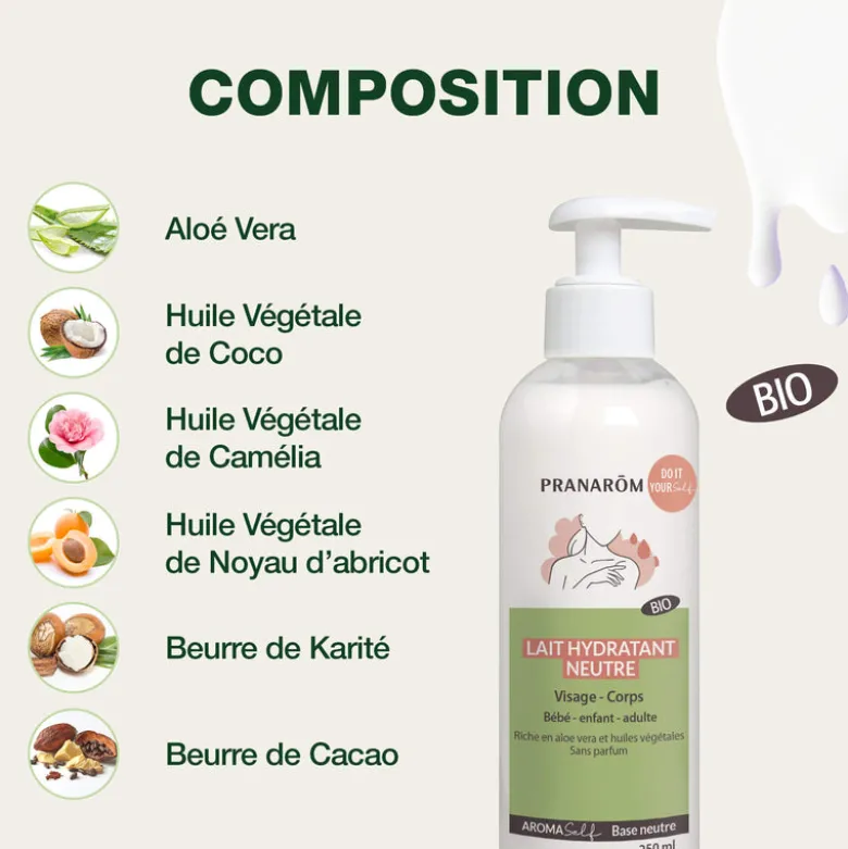 Lait hydratant neutre - Bio