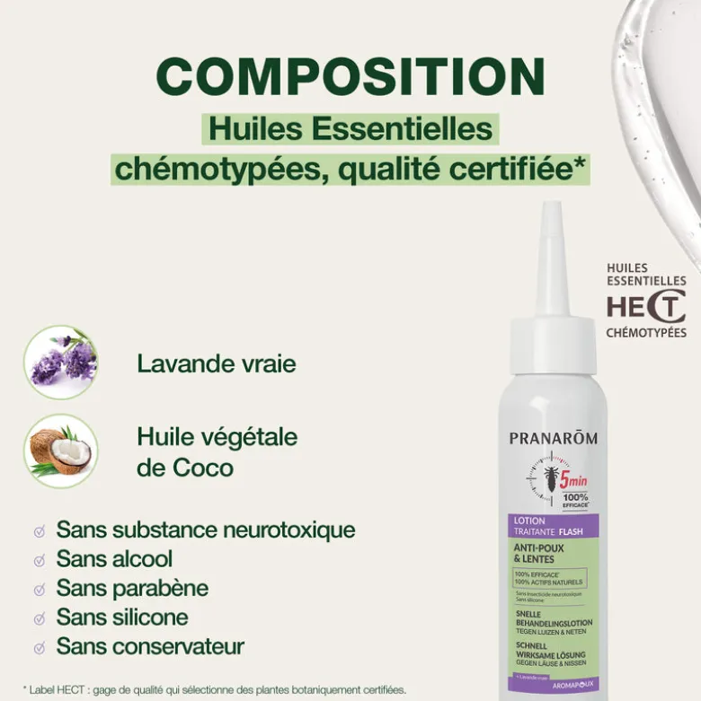 Lotion traitante FLASH anti-poux et lentes