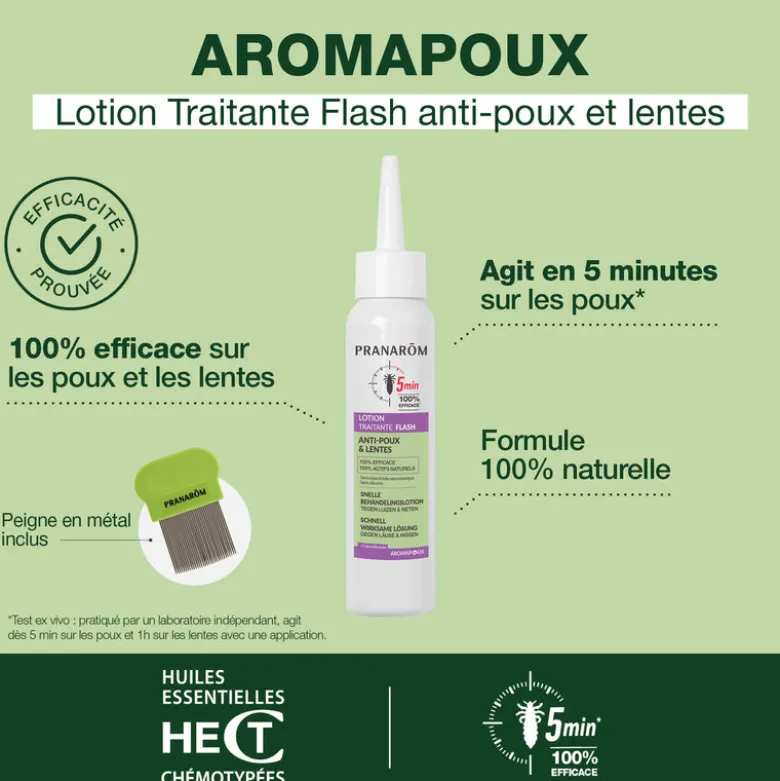 Lotion traitante FLASH anti-poux et lentes