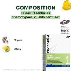 Oleocaps 1 - Capsules Voies respiratoires - Bio