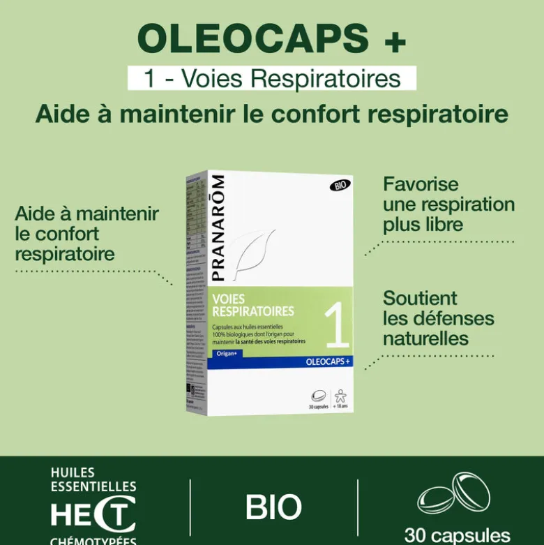 Oleocaps 1 - Capsules Voies respiratoires - Bio