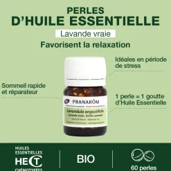 Perles d'Huile Essentielle de Lavande vraie - Bio