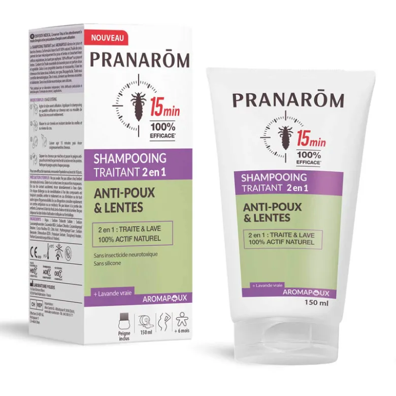 Shampooing traitant 2 en 1 anti-poux et lentes - Dispositif médical