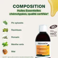 Sirop gorge BIO au miel et Ravintsara - Bio