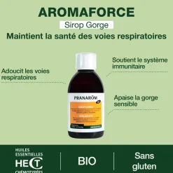 Sirop gorge BIO au miel et Ravintsara - Bio