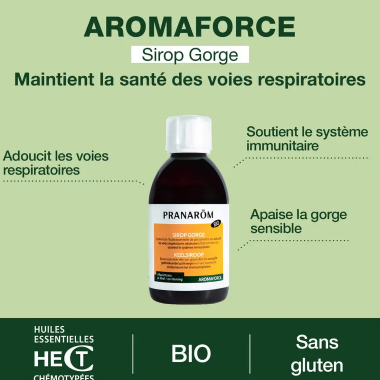 Sirop gorge BIO au miel et Ravintsara - Bio