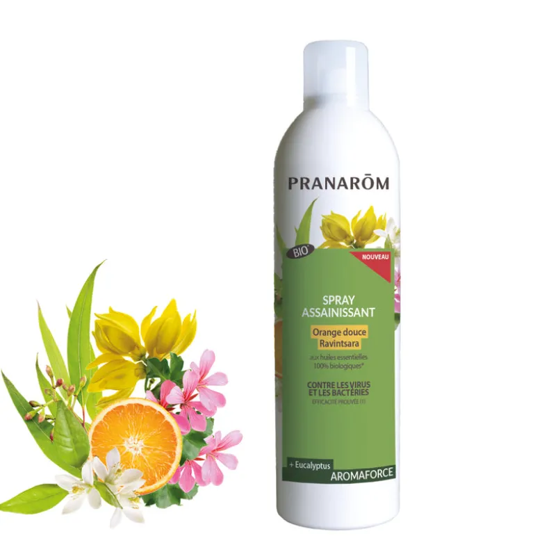 Spray assainissant Orange douce - Ravintsara - Bio