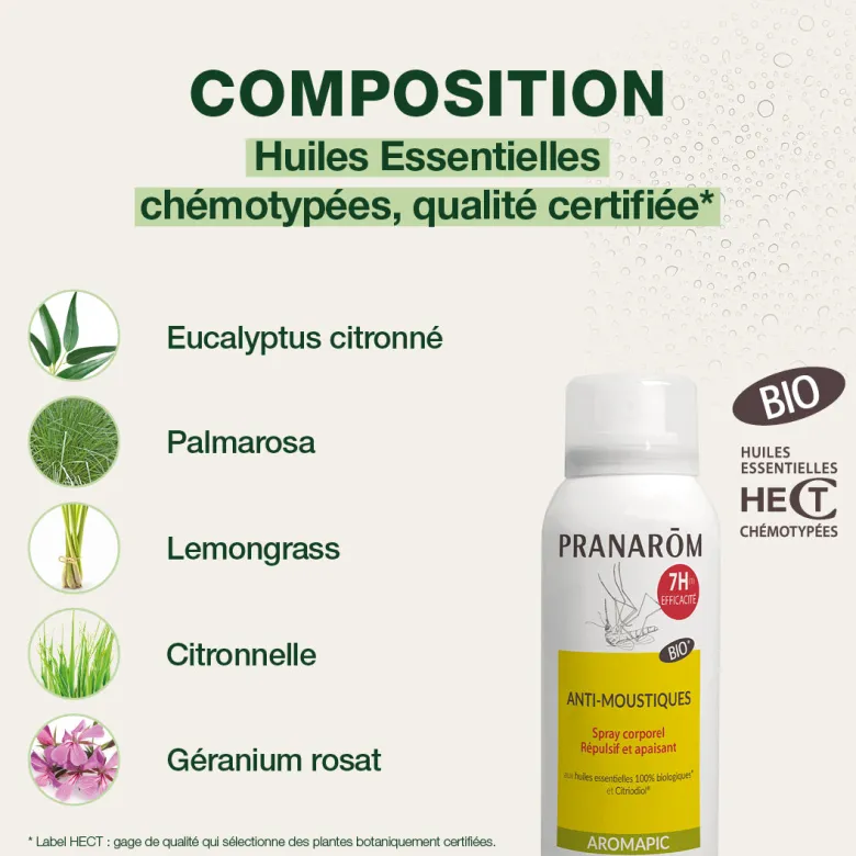 Spray Corporel - Anti-moustiques - Bio