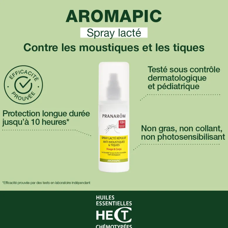 Spray répulsif anti-moustiques et tiques + roller après-piqûres - Bio