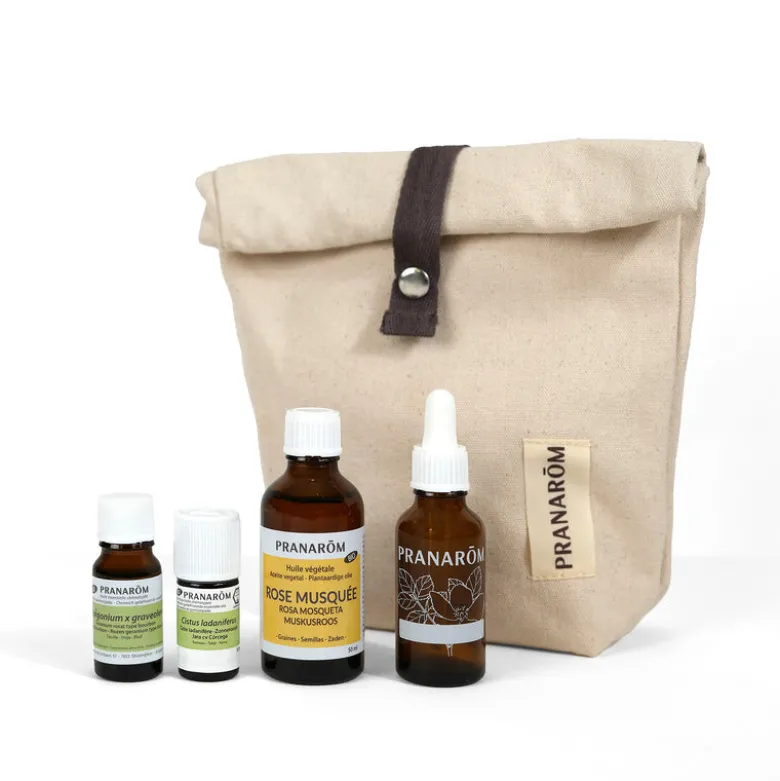 Sérum fermeté aux Huiles Essentielles - trousse et flacon pipette offerts