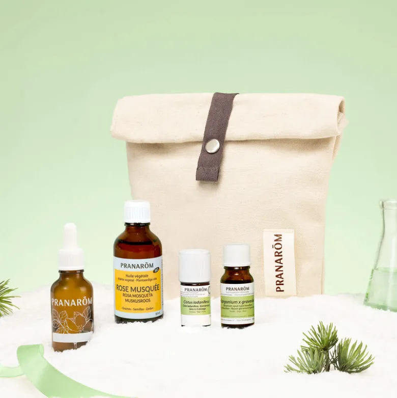 Sérum fermeté aux Huiles Essentielles - trousse et flacon pipette offerts